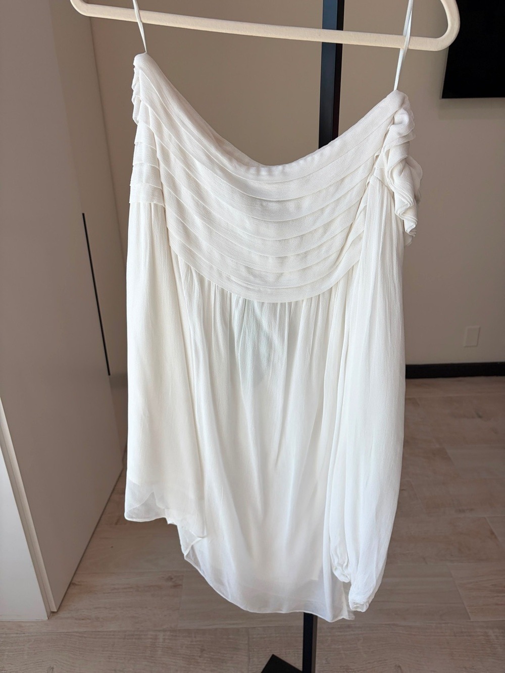 Farm Rio Off White One Shoulder Mini Dress - Picture 7 of 7